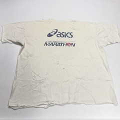 Vtg 1994 Asics NYC Marathon 25th Anniversary Volunteer Distressed Mens Shirt 2XL