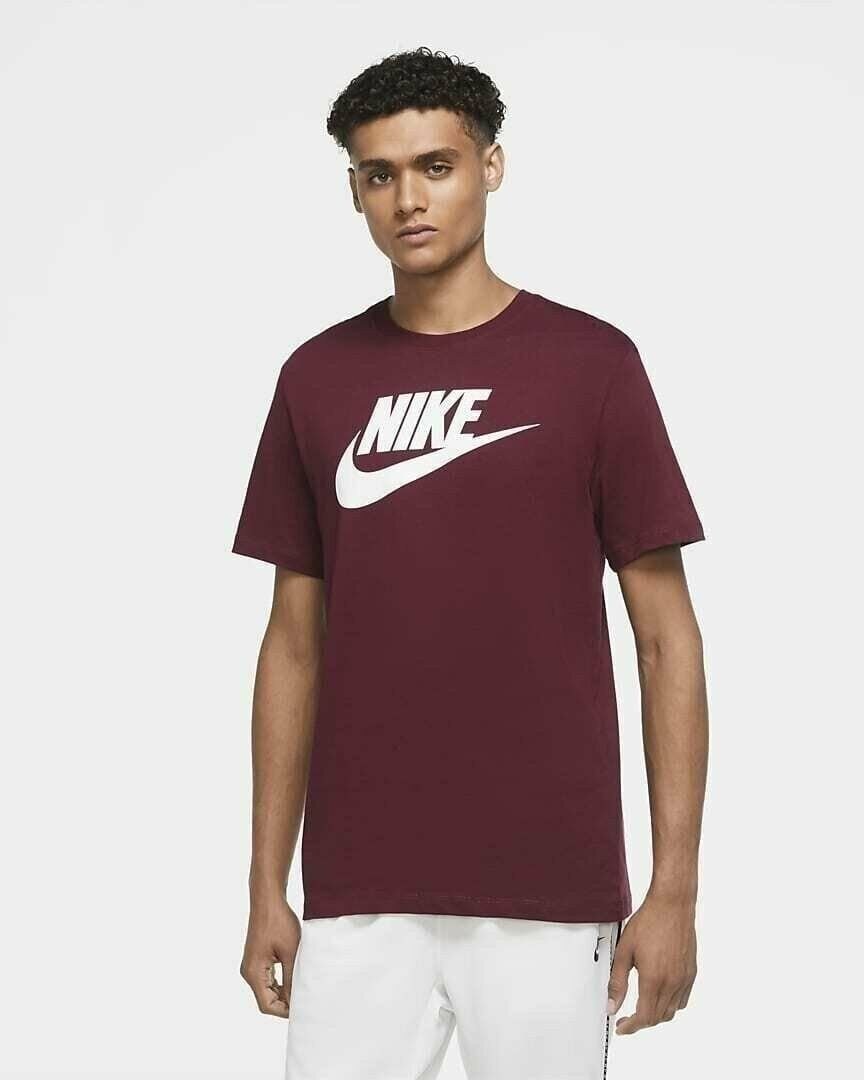 Nike Men's Athletic Wear Short Sleeve Logo Swoosh Printed Gym Active T-Shirt gallery