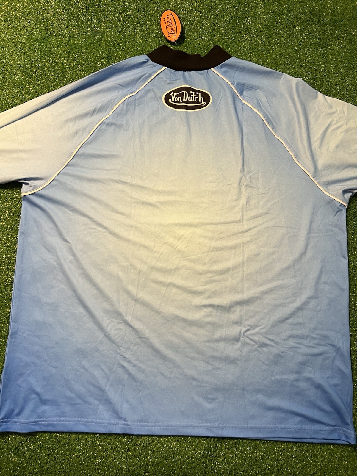 Von Dutch brand long-sleeve motorcycle jersey black Men’s Size 1xL NWT gallery