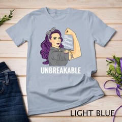Brain Tumor Awareness Warrior Unbreakable Survivor Unisex T-shirt