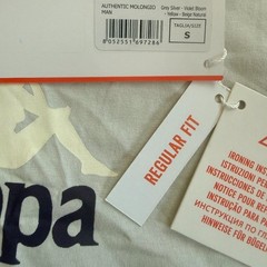 Kappa Authentic Molongio T-Shirt – Grey Silver/Violet Bloom/Yello ‘Men’s’ S-NWT