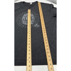 Jim Beam Devils Cut Bourbon T-Shirt Mens XL Gray Excellent V-Neck Graphic Tee
