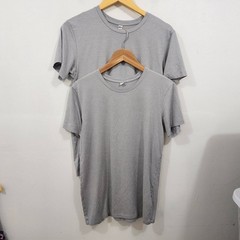 UNIQLO Heattech Short Sleeve Lightweight Crew Tee T-Shirt Grey Mens M (Set of 2)