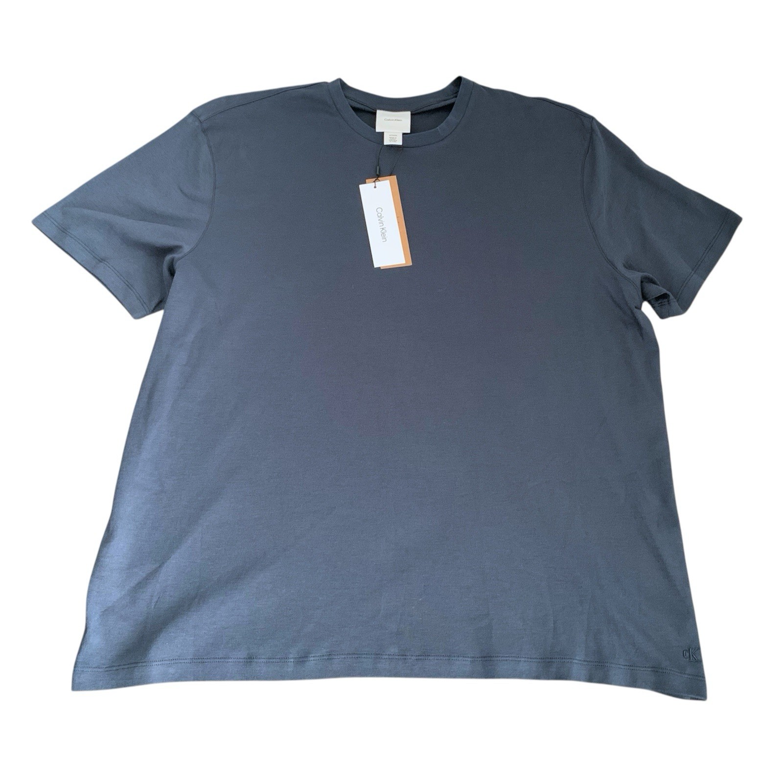 Calvin Klein Mens XL Short-Sleeve Supima Cotton Soft Interlock T-Shirt Ink Blue gallery