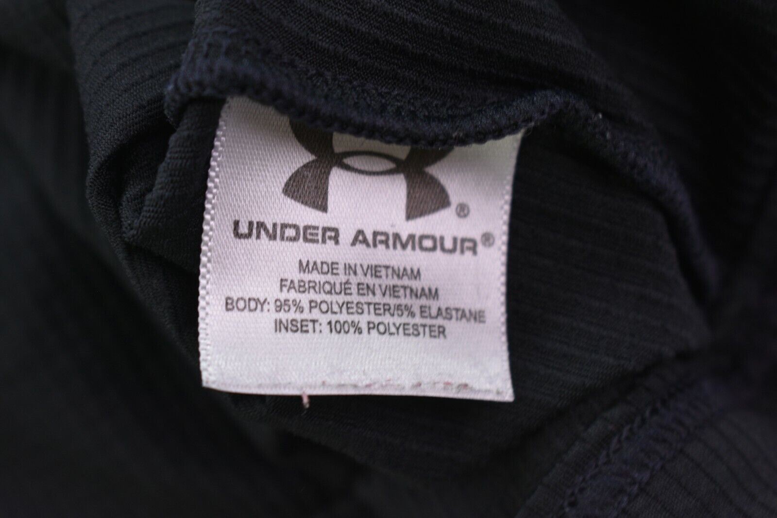 Under Armour Mens Black & White Short Sleeve Crew Neck Athletic Stretch Shirt L gallery