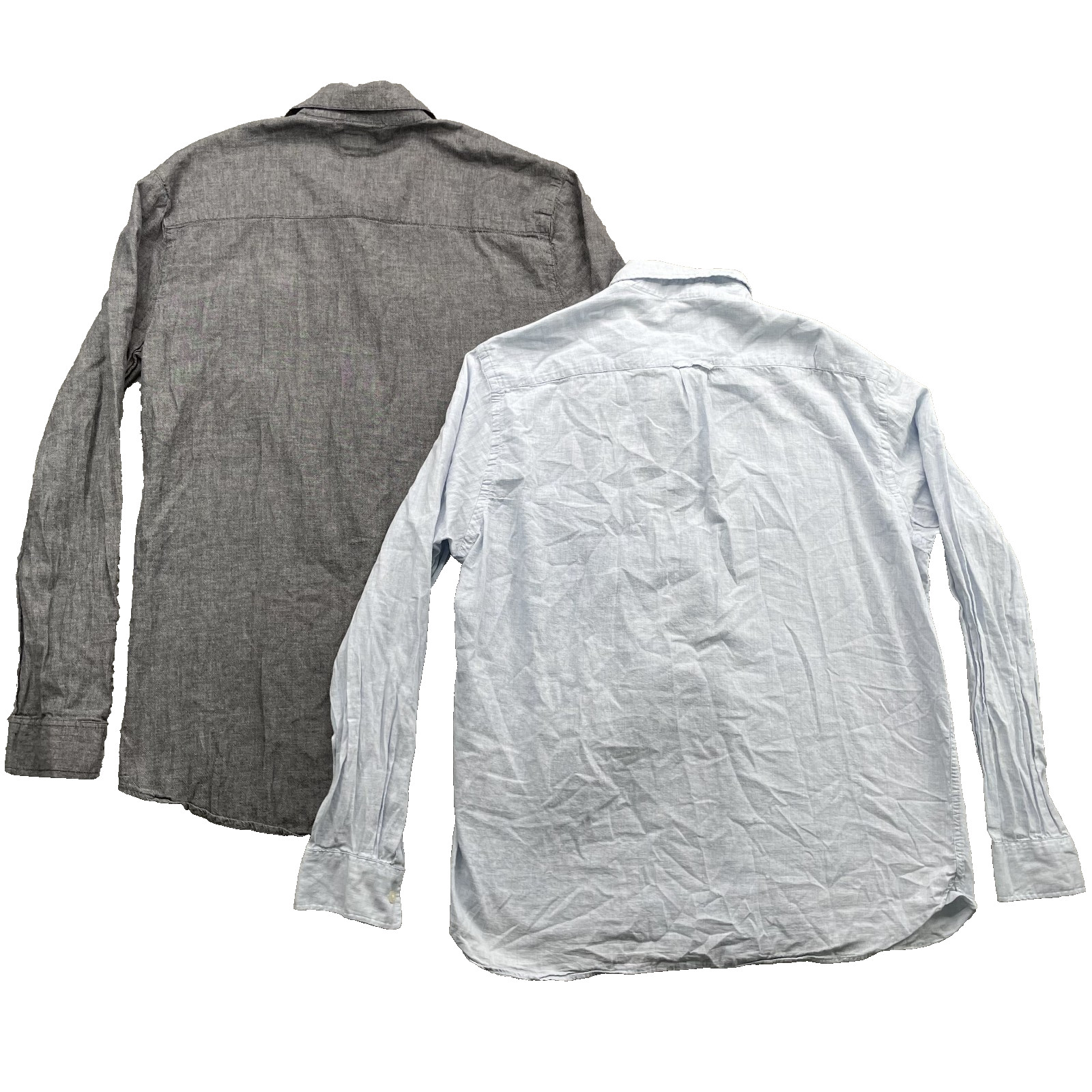 H&M KR3W Button Up Shirts Lot 2 Men's Large Casual Office Travel Preppy Academia gallery