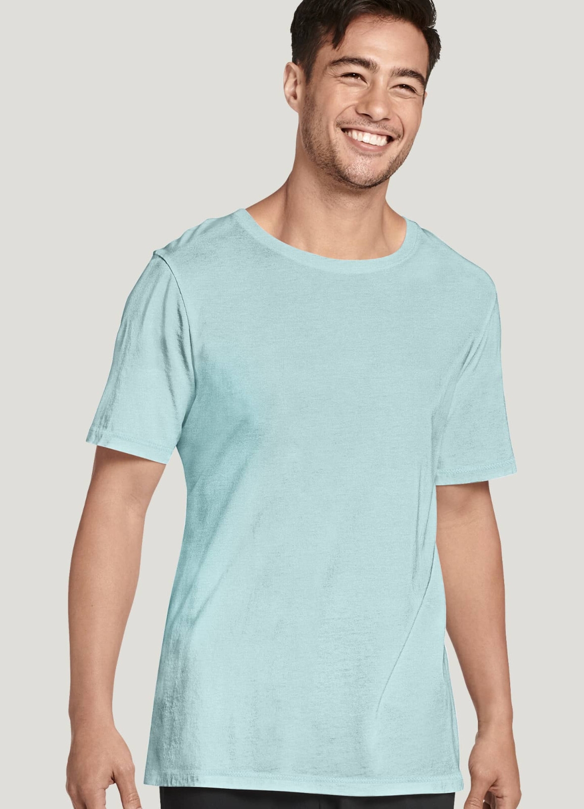 Jockey Made in America USA 100% Supima Cotton Crew Neck T-Shirt Tee Blue NEW L