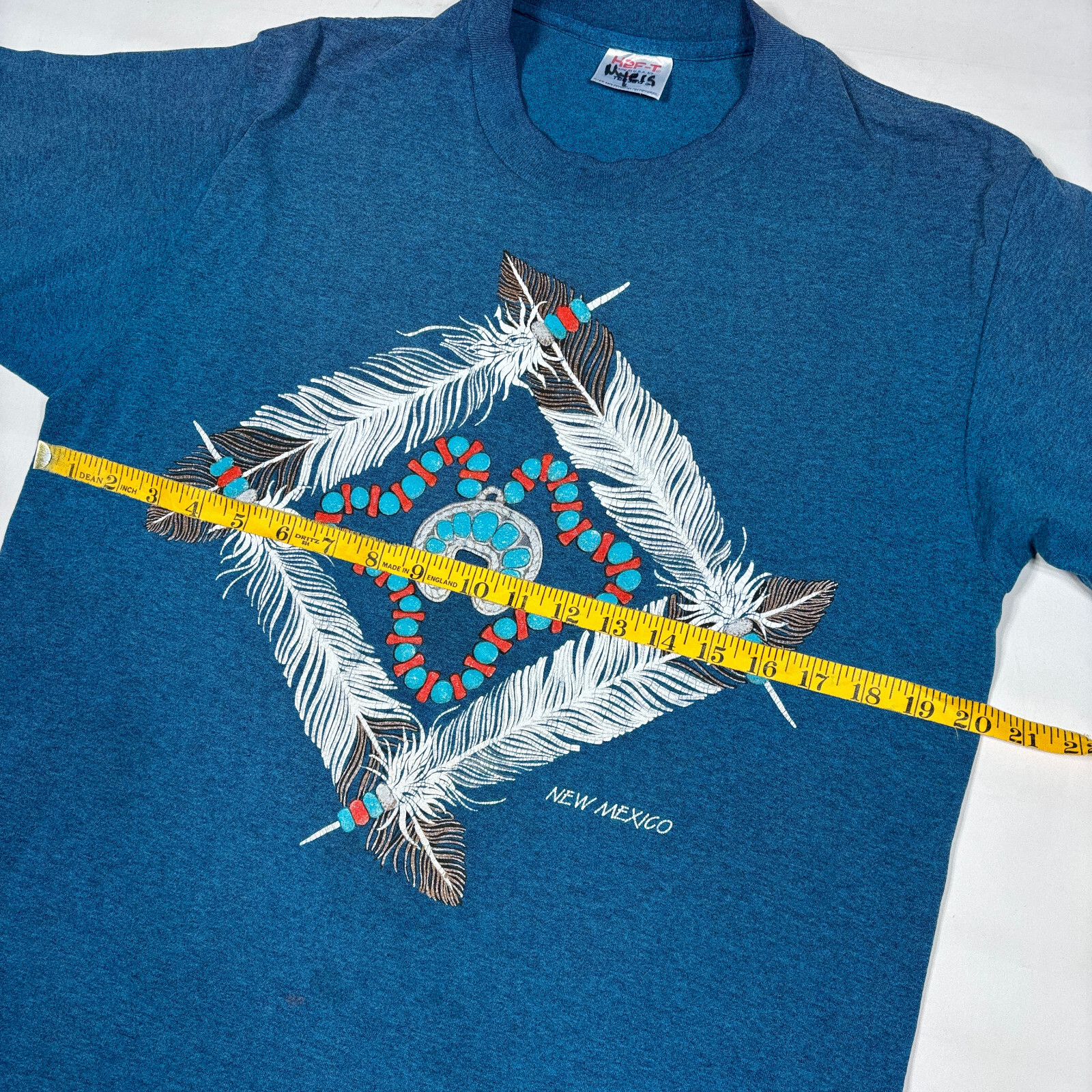 VTG 80s TeeJays Hef-T Single Stitch New Mexico Southwestern Graphic T-Shirt L gallery