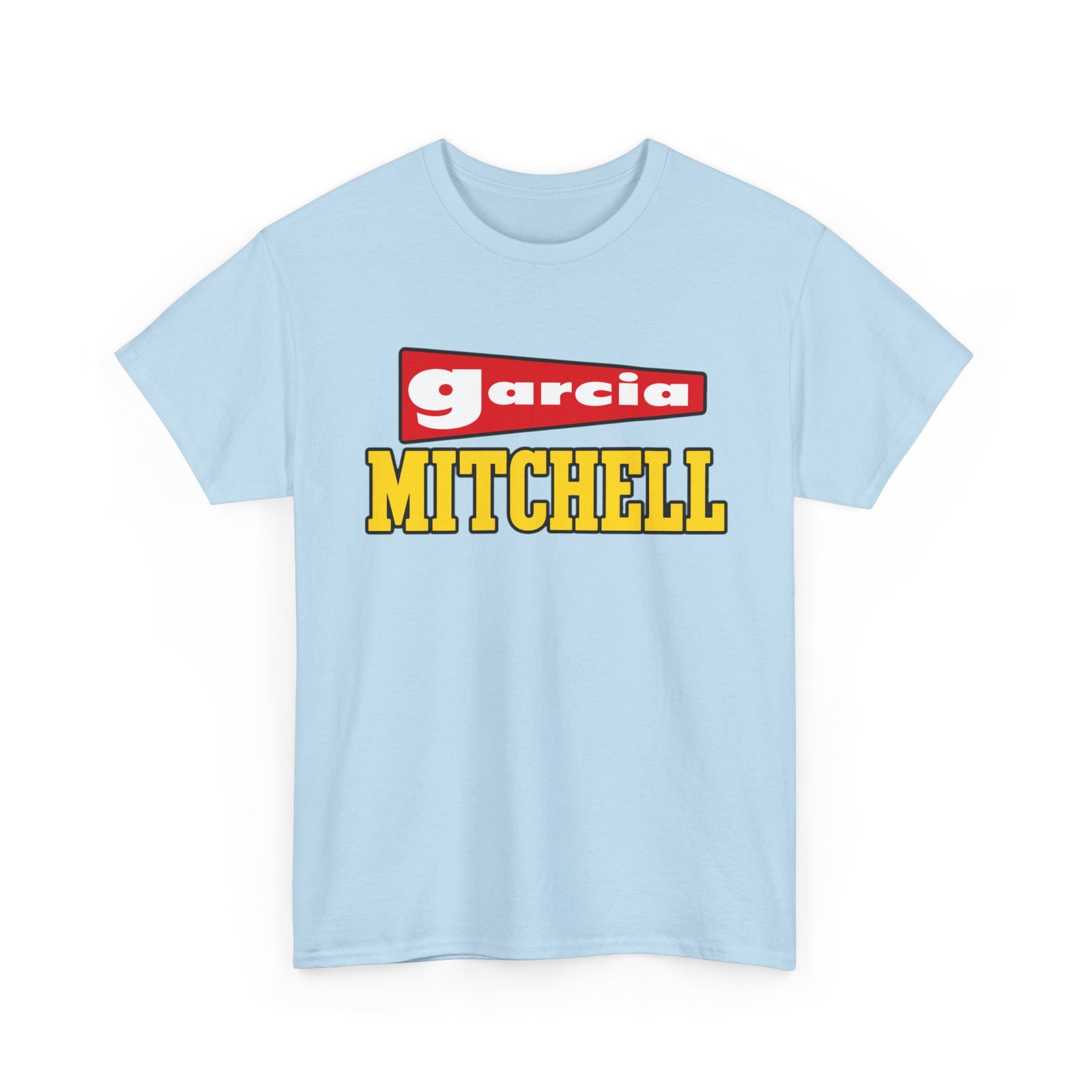 Garcia Mitchell Vintage Retro Fishing Tackle Rod Classic Reels Logo T-Shirt
