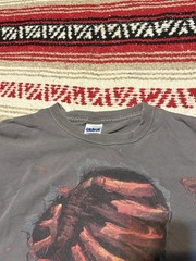 VTG Mortal Kombat 9 2011 Official Promo T-Shirt Size M RARE Gray Thrashed Y2K