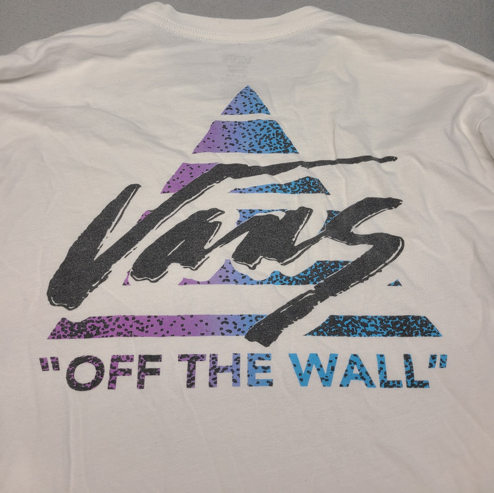 Vans OFF THE WALL Mens Medium Long sleeve Decal T-shirt top White