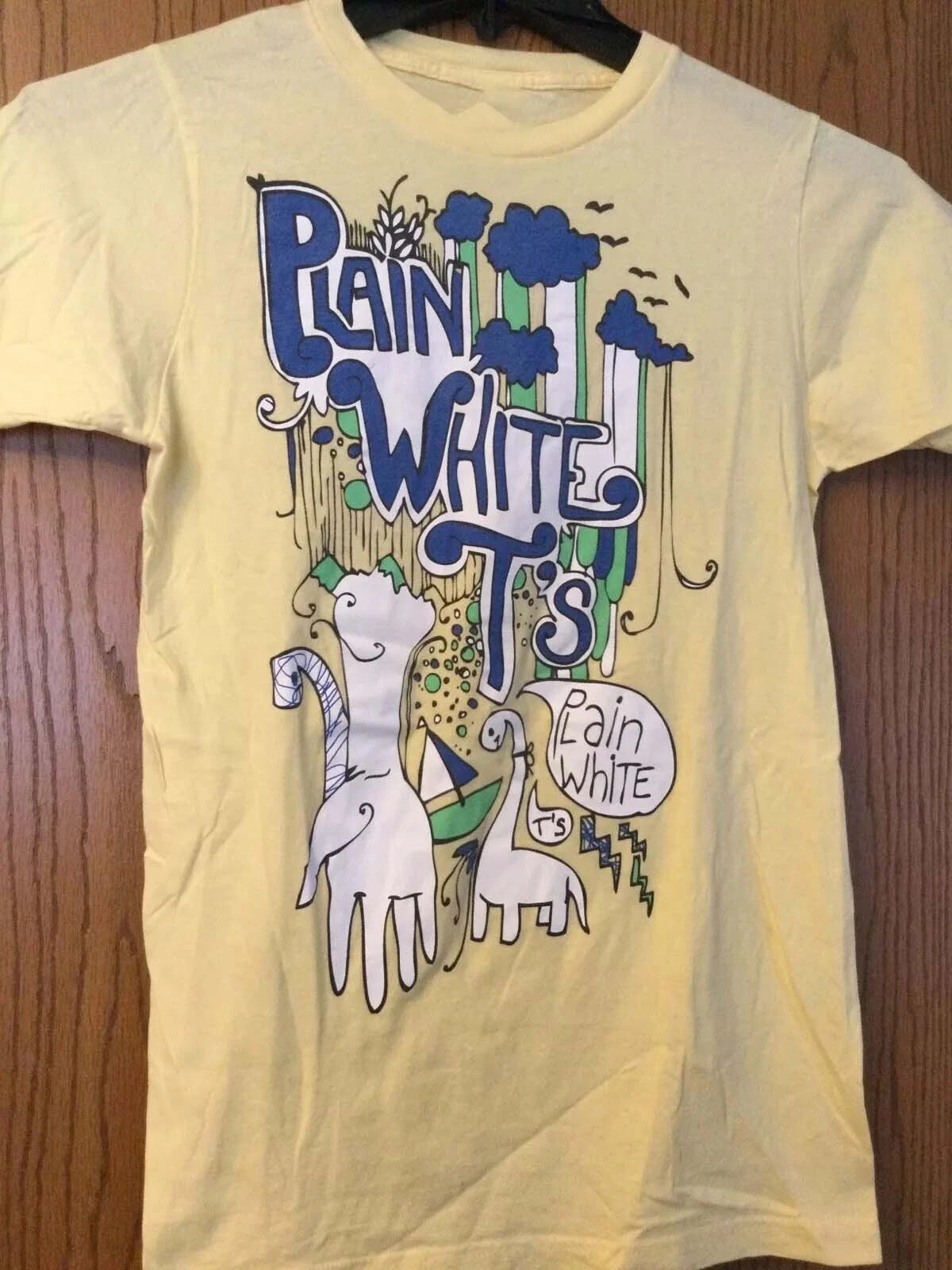 Plain White T's Band Yellow Color All Size Shirt Unisex BT2204 gallery