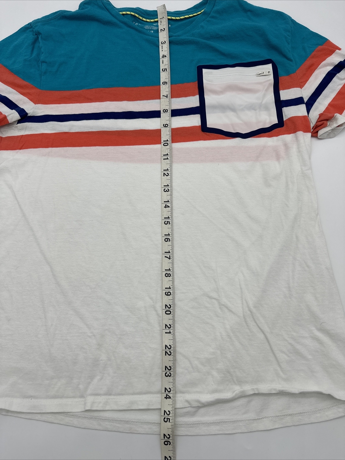 Tommy Hilfiger T-Shirt Men Large Striped Pockets Zipper…#3998 gallery