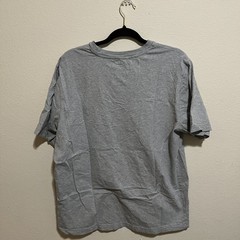 Grey Men’s T Shirt Workout Short Sleeve Stretch Knit Tee Shirt Size M