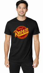 Rust-Eze Graphic T-Shirt | Vintage Cartoon Style Tee | Heather Tan Unisex Shirt