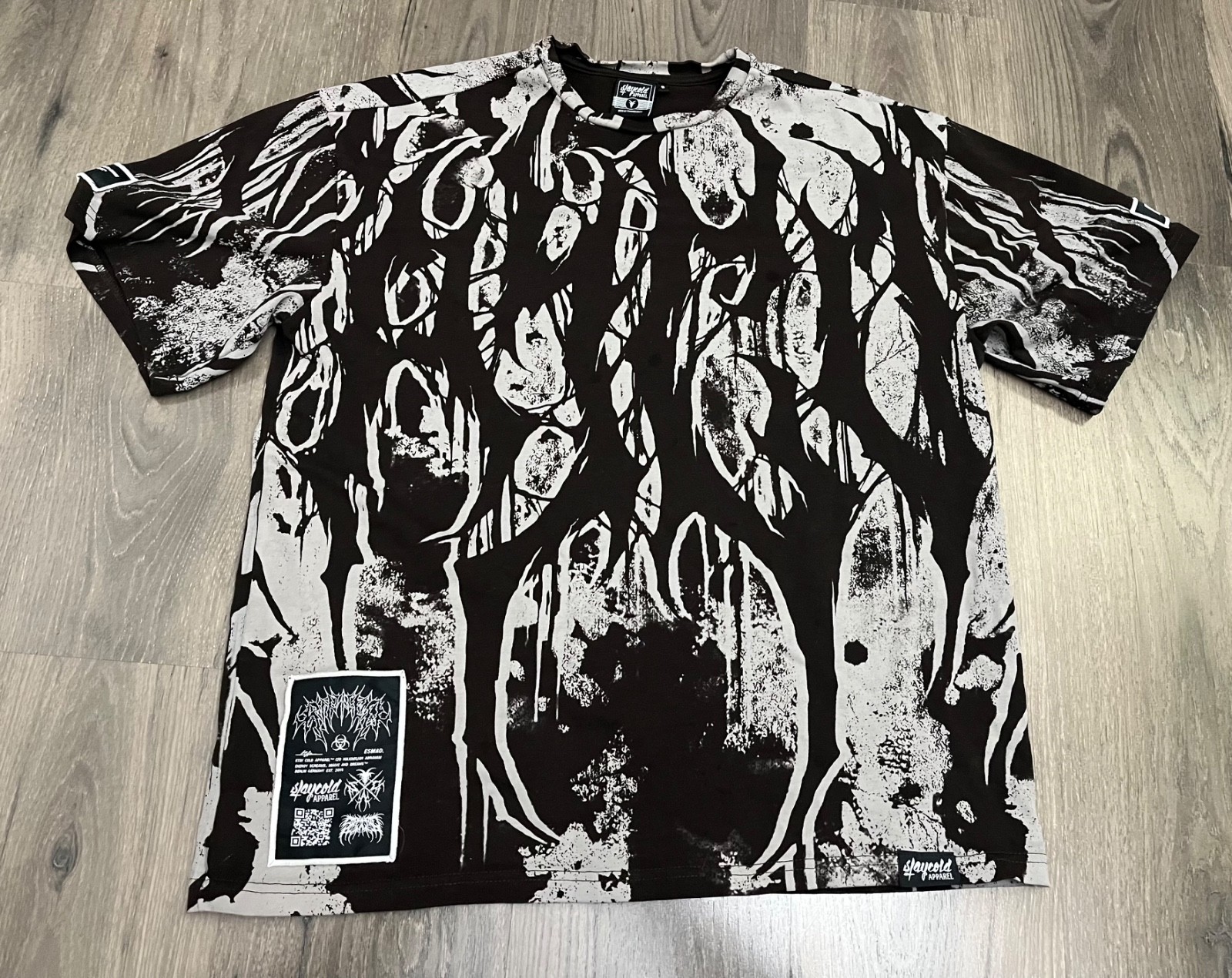 Stay Cold Apparel Heavy Oversized T-Shirt - Small AOP All Over Print gallery