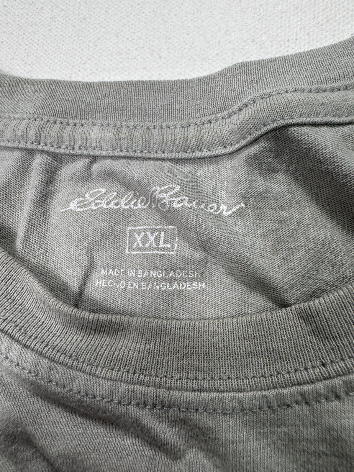 Eddie Bauer Mens Size 2XL T-Shirt Mountain Forest Logo Hiking Outdoor Grey gallery