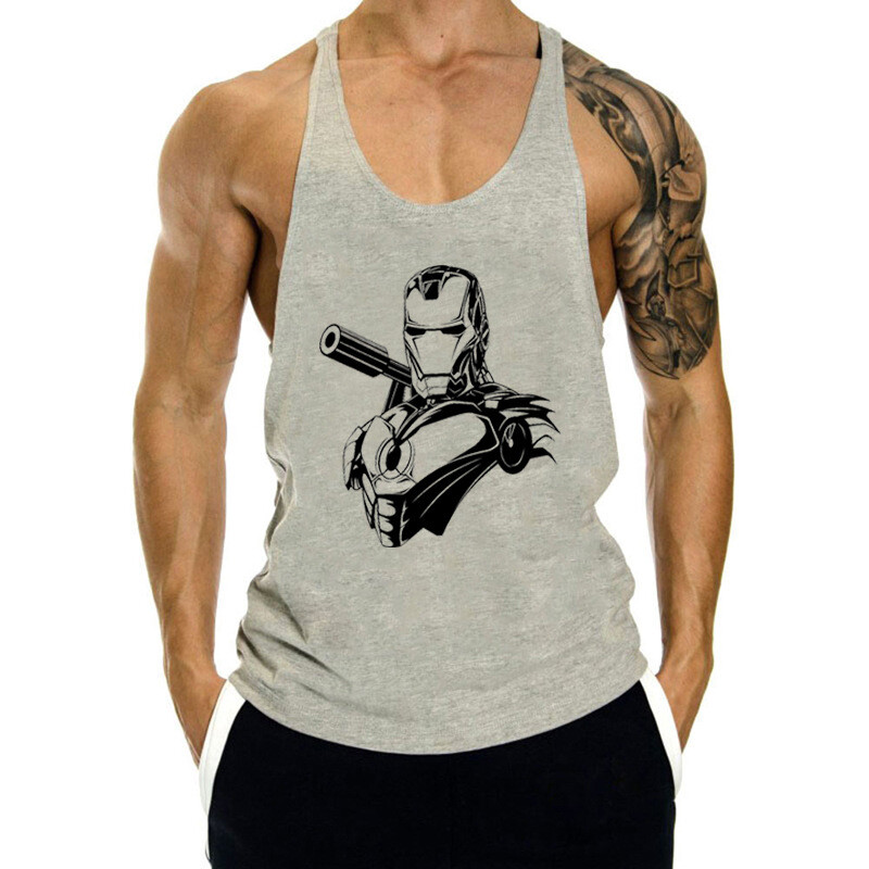 Sports Running Training Quick-drying Fitness Vest Cotton Leisure Printing gallery