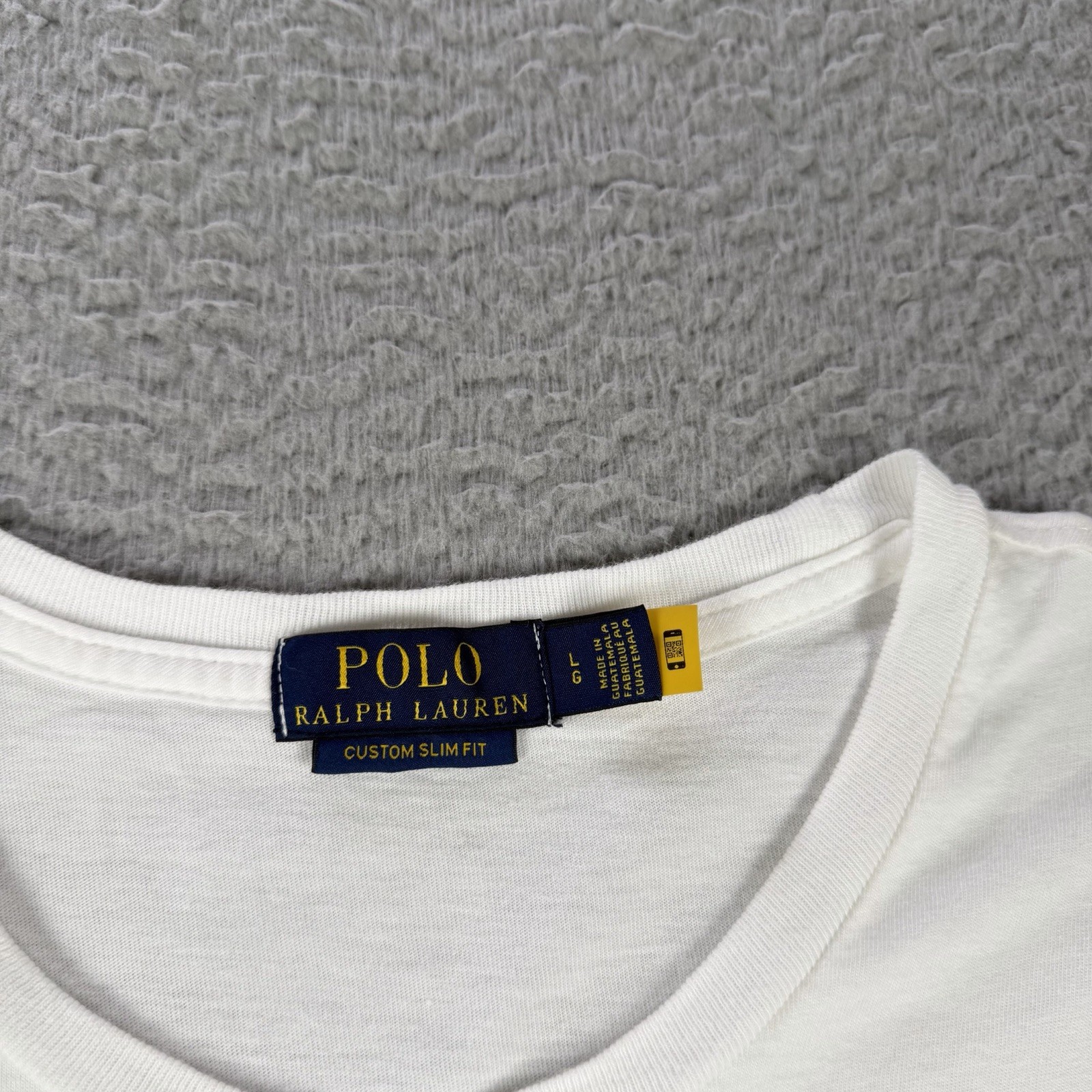 Polo Ralph Lauren Shirt Mens Large Custom Slim Fit Polo Bear Graphic Tee Cotton gallery