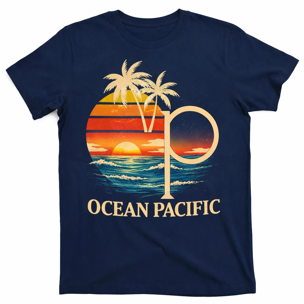 Ocean Pacific OP Surf Shirt, Vintage 80s Surf Tee, Retro Logo Graphic gallery