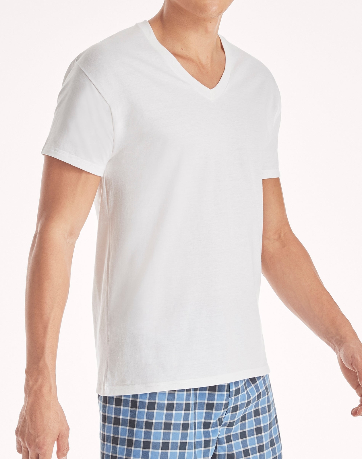 Hanes Men’s Undershirt Pack, V-Neck, Moisture-Wicking Cotton with Odor Control,