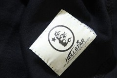 HELL STUDIOS STAR INS Same Style Big Logo Cotton Tee Wash Black T-shirt 2 Color