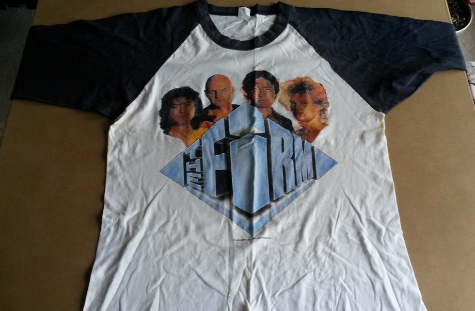 The Firm 1985 Tour T Shirt Jersey genuine vintage Jimmy Page Paul Rodgers L gallery