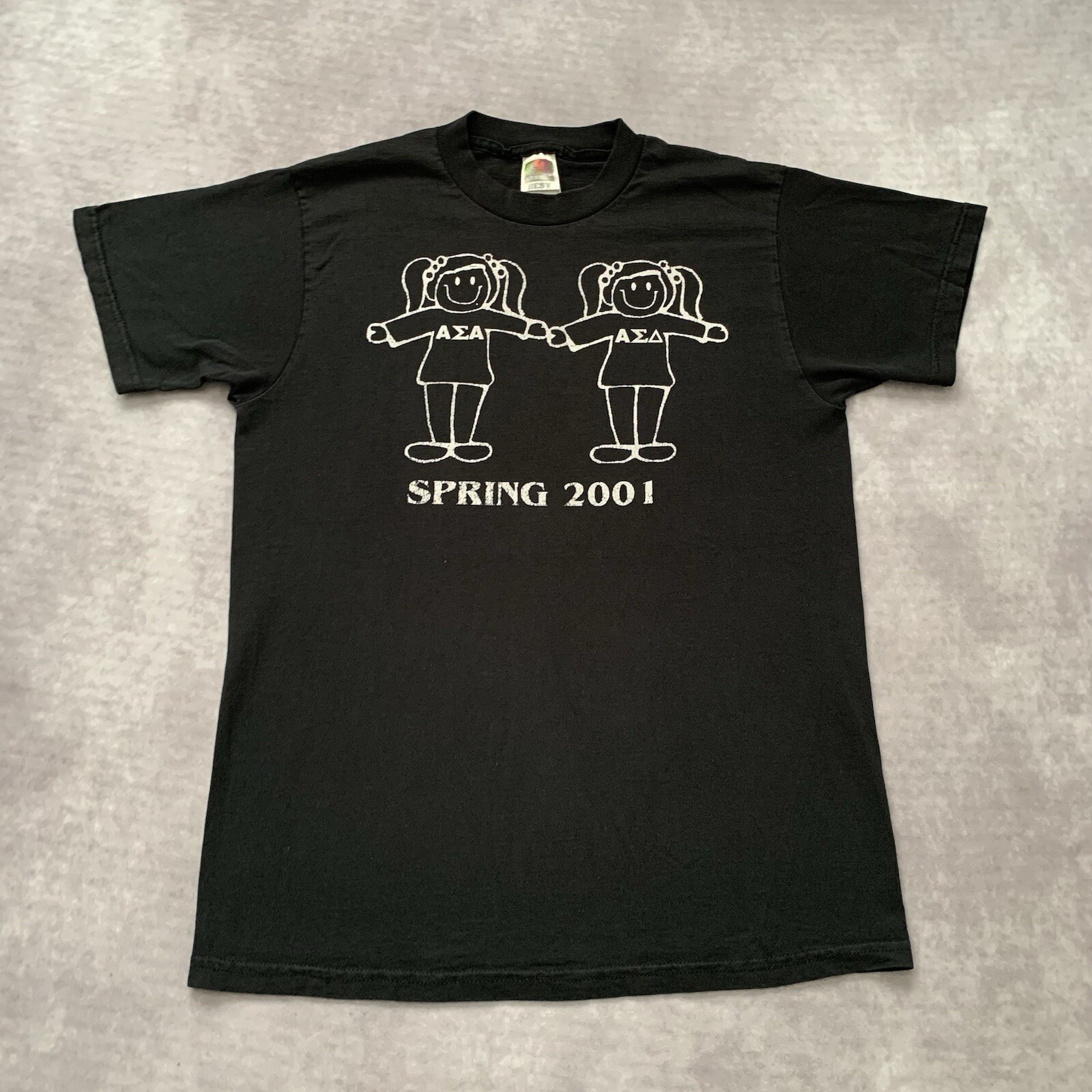Vintage 90s Funny Sorority Shirt Size M Saying Quote Ironic Hell Heaven gallery