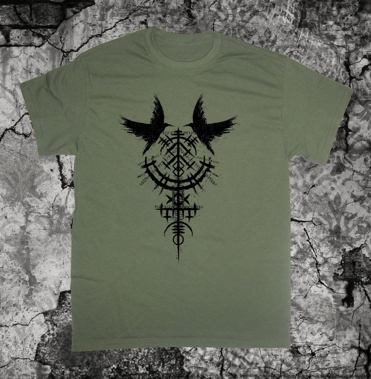 Occult Shirt - Bird Symbol pentacle star Punk Metal grunge gothic pentagram gallery