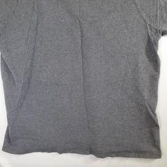 Cal Cru Gray Ribbed Polycotton Made in USA VTG 80s 90s XL TShirt T-Shirt Top