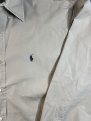 Ralph Lauren Blake Vintage Button-Down Shirt Beige Oversized Men’s MED