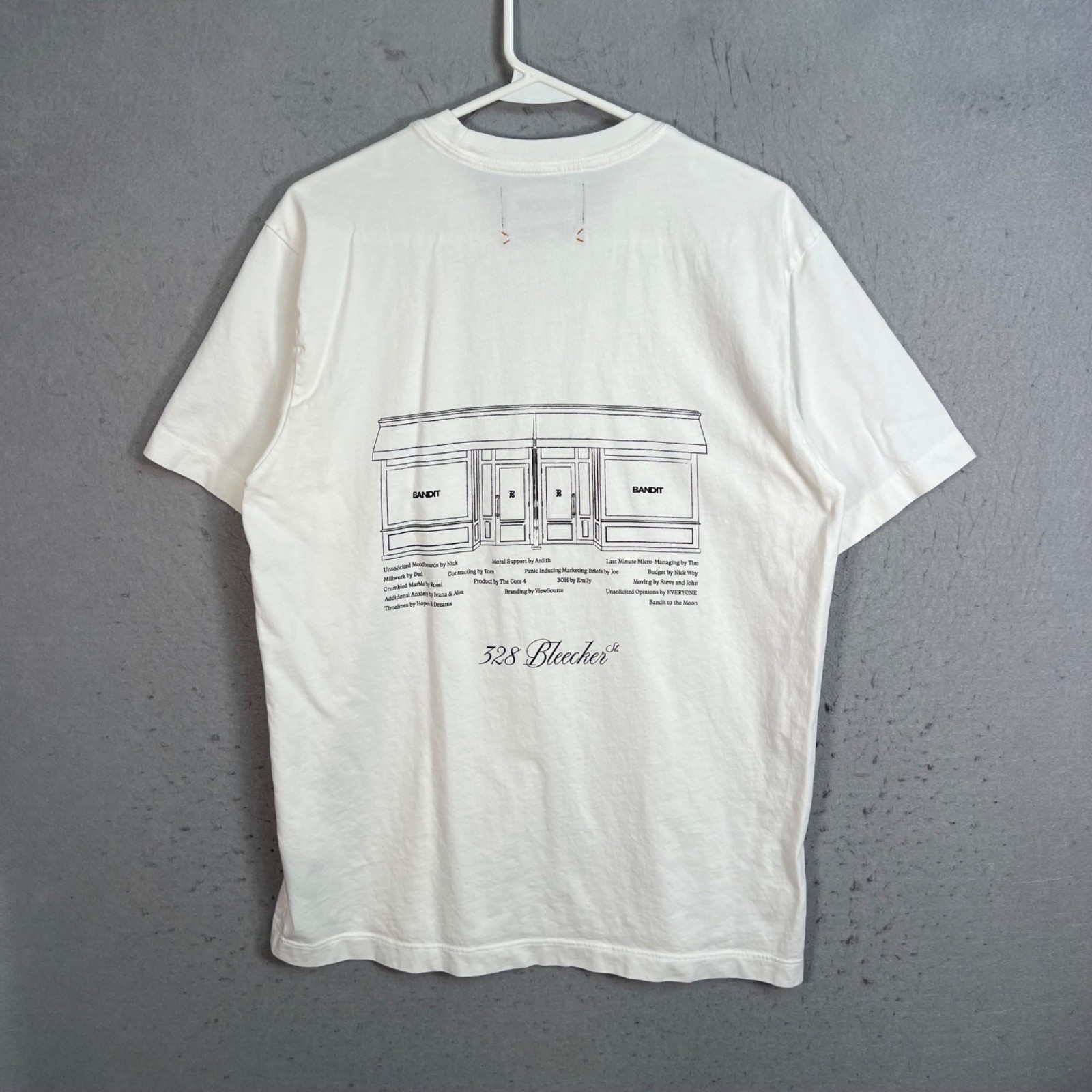 Bandit Running Mens Small White Graphic T-Shirt I Designed This Store New York gallery