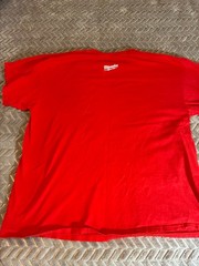 Milwaukee Red Tshirt Xlarge Short Sleeve Logo 100% Cotton Gildan See Measurement