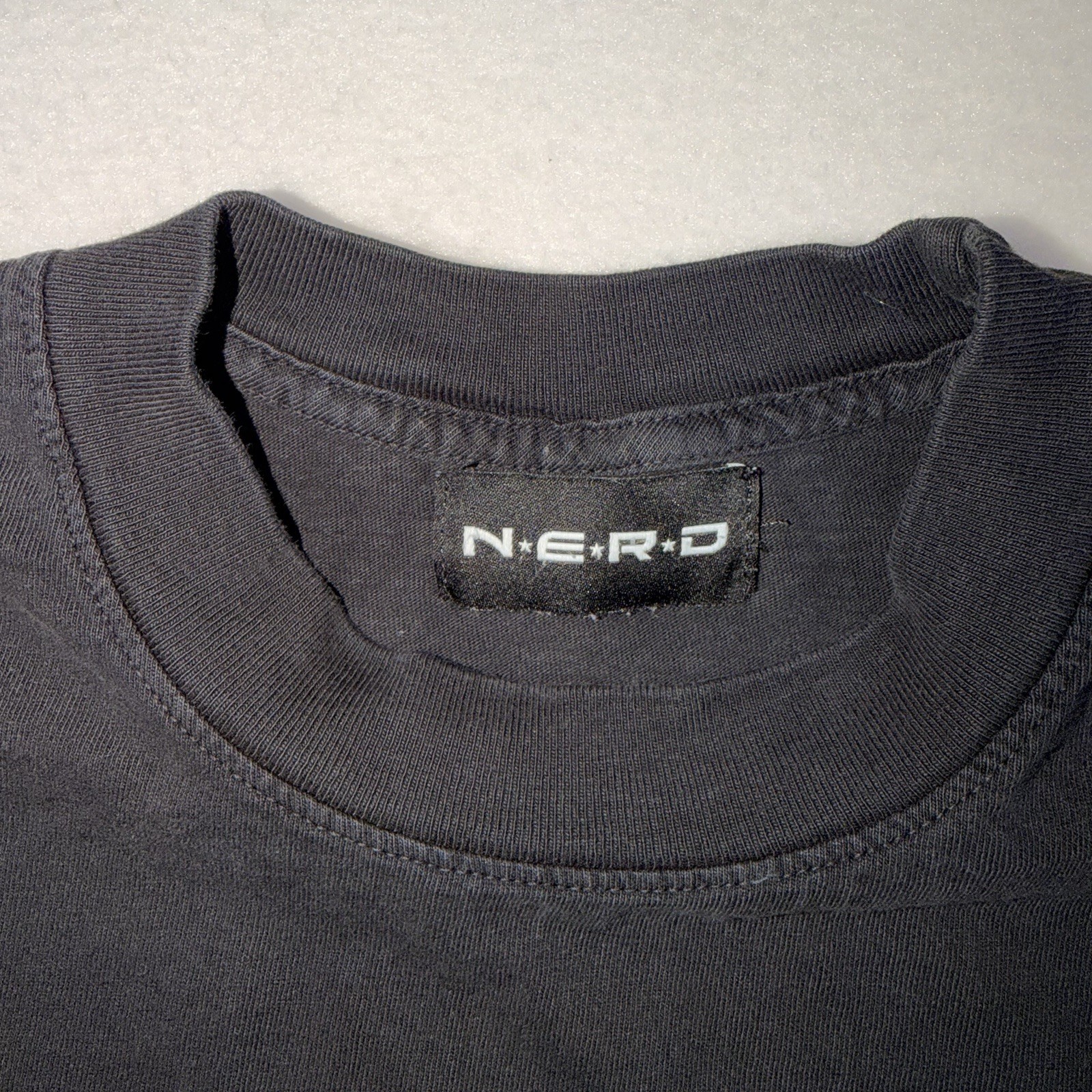Rare N.E.R.D In Search Of T Shirt Mens L Black Pharrell Williams Band Tee gallery