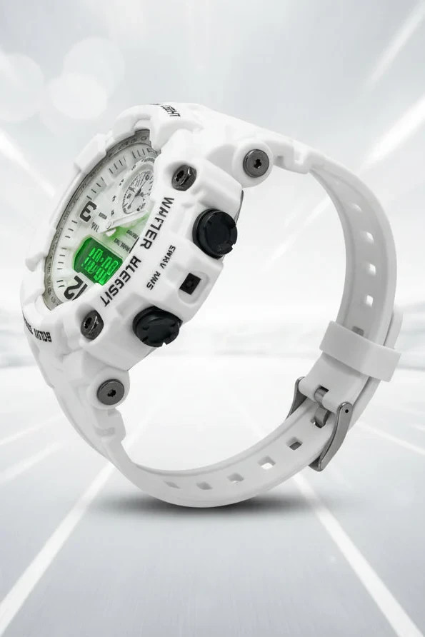 Activa ACW1637-005 Vextron X Digital 52mm White Dial Multi-Function Sport Watch