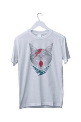 Ziggy Stardust Cat T-Shirt, David Bowie Shirt Mens Black White S M L XL 234XL