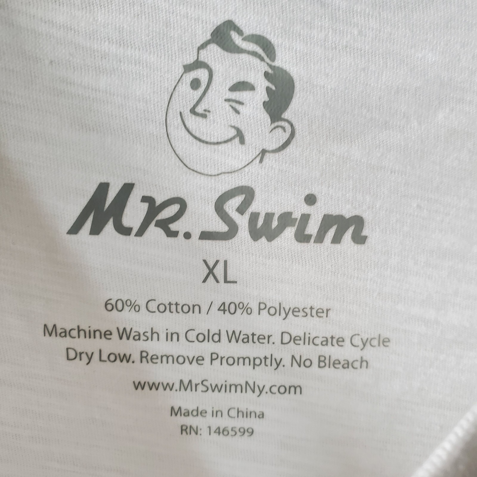 Mr Swim Shirt Mens XL White Short Sleeve Slub NWT gallery