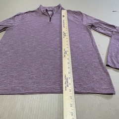 J Crew Factory 1/4 Zip Pullover Men’s Medium Red Performance Stretch Mock Neck
