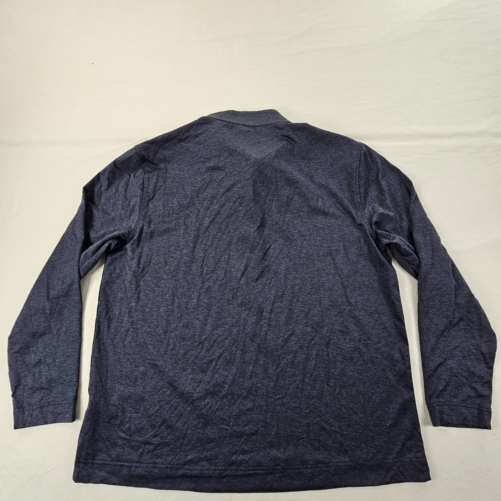 Greg Norman Blue Long Sleeve 1/4 Zip Collared Performance T-Shirt Men's xL gallery