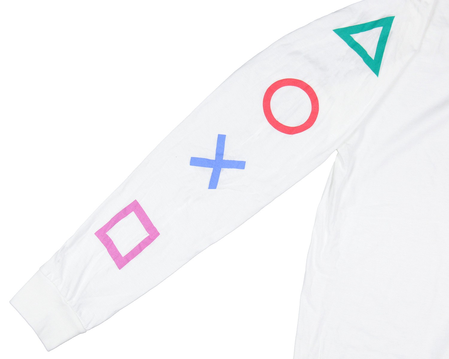PlayStation Men's Console Controller Button s Long Sleeve T-Shirt Adult gallery