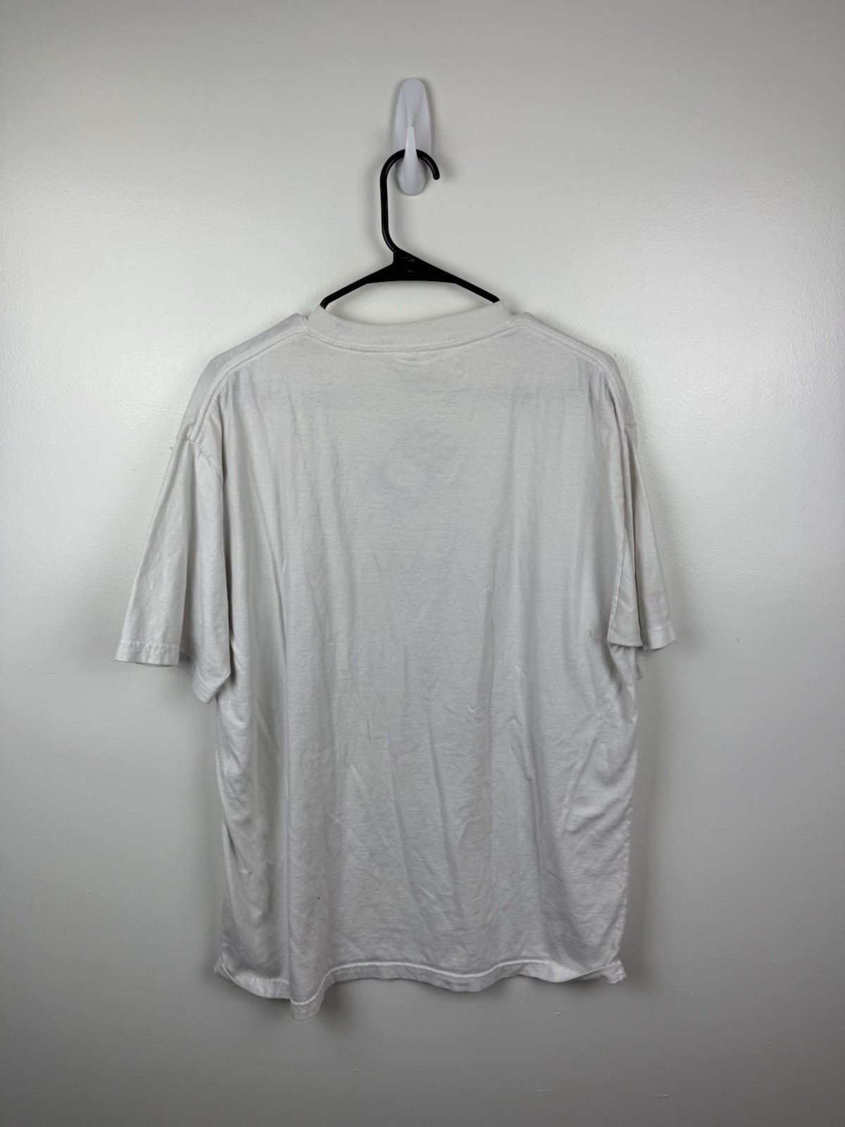 Vintage 90s Distressed KB00 Vs The Mediazillas Graphic White T Shirt Sz XL Stain gallery