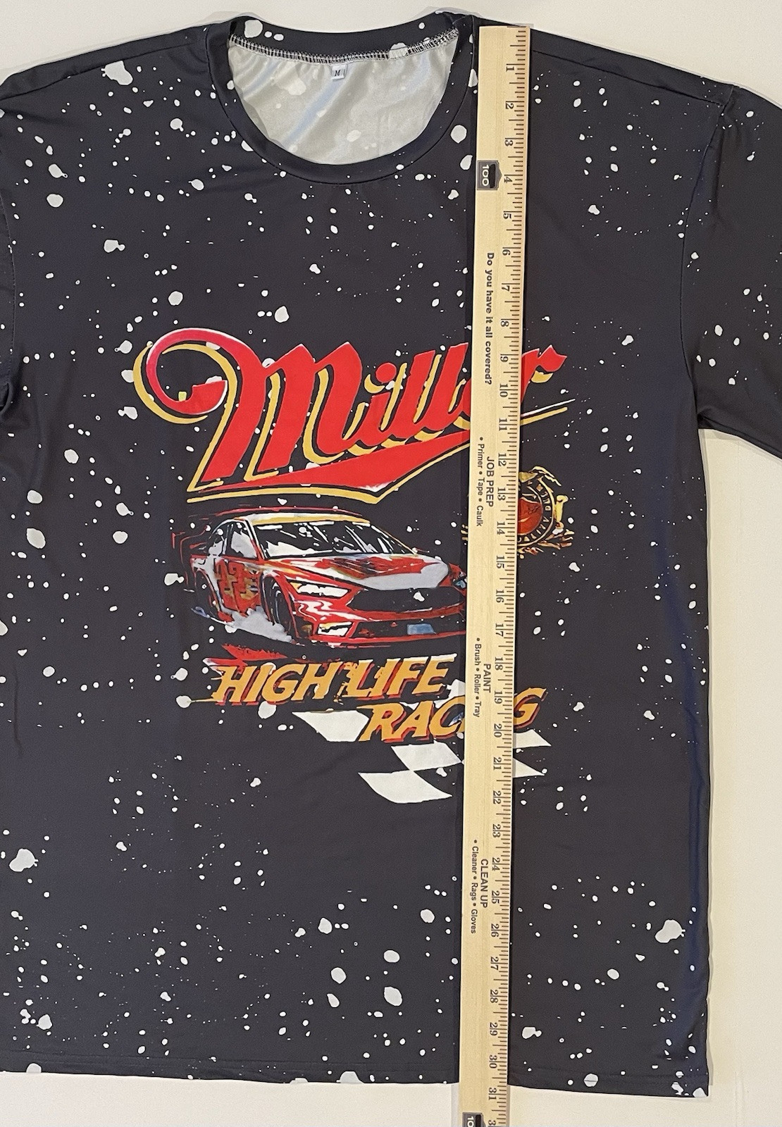 Miller High Life T-Shirt Size M - Medium Racing Race Car Beer Stretch gallery