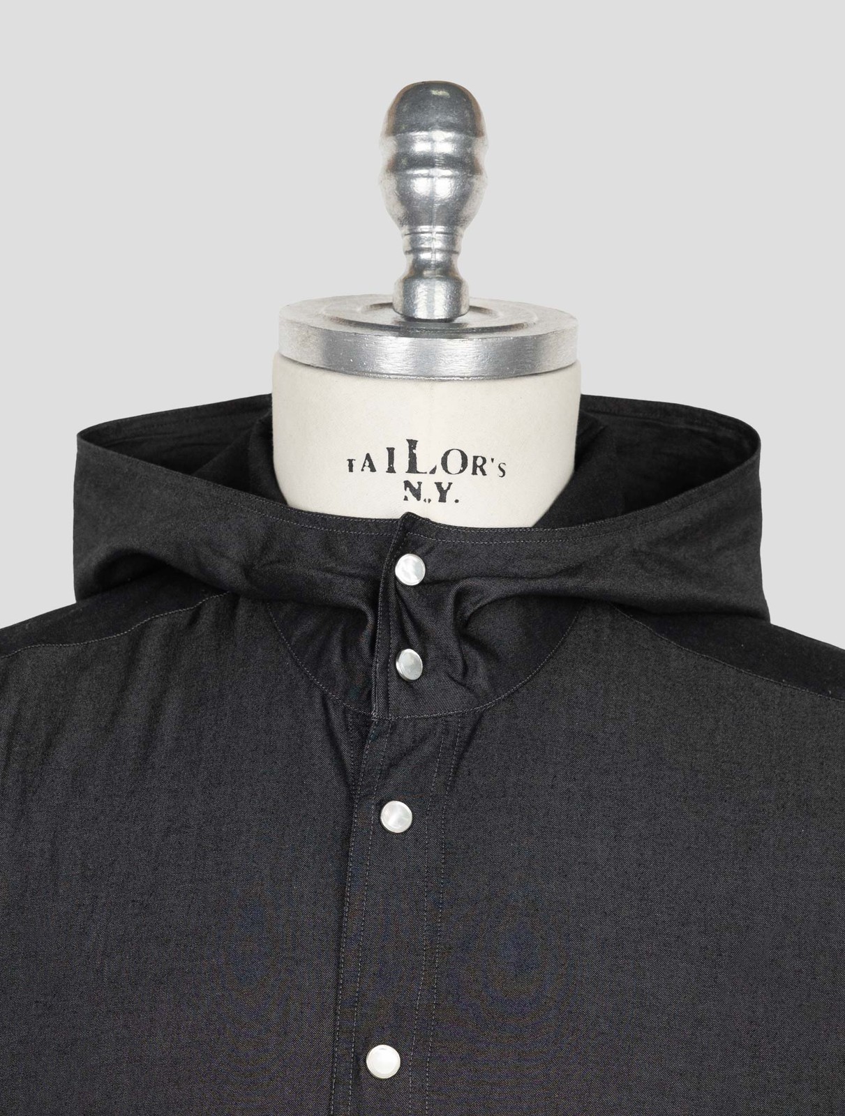 NEW KITON DARK GRAY COTTON SHIRT MARIANO EU 56 - US 46 - 2XL KME33 gallery