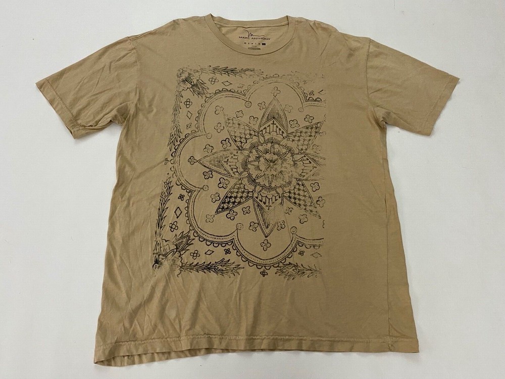 Men’s Marc Anthony GRAPHIC Brown T Shirt Size 2XL