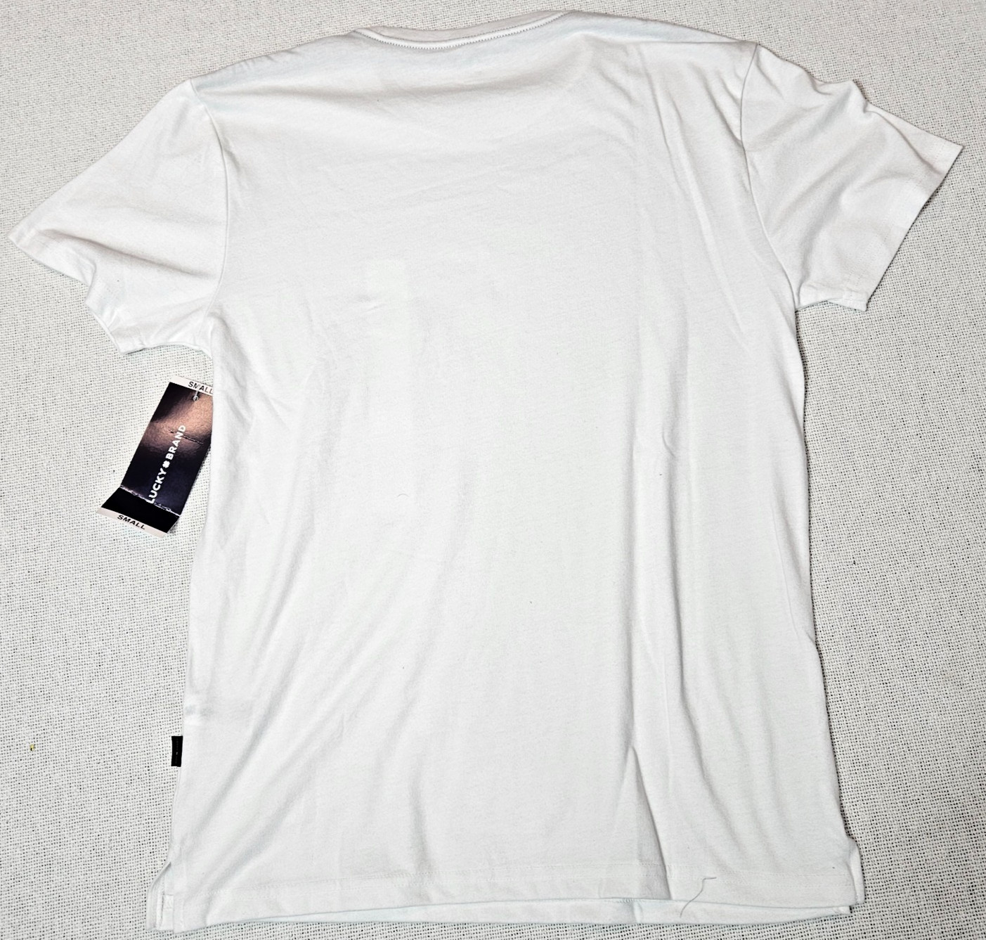 T-Shirt White Short Sleeve Ultra Soft Fit Men Small By Lucky Brand Retails 49.50 gallery