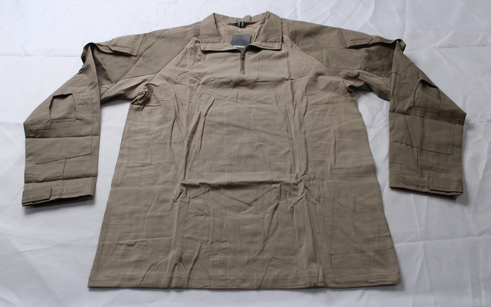 Tacvasen Mens Tactical Long Sleeve Combat Quarter Zip Shirt CN6 Brown Medium NWT gallery
