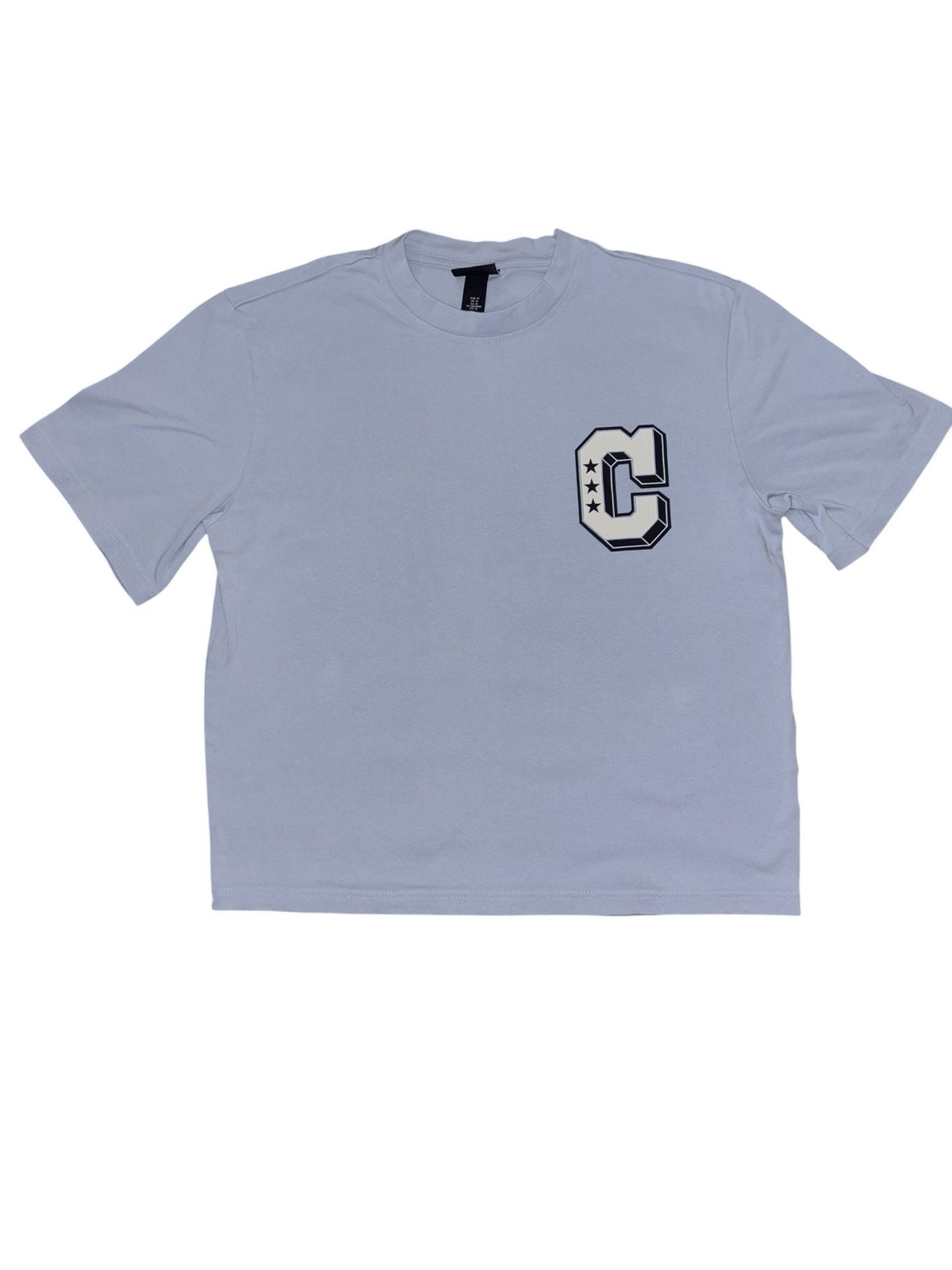 H&M Regular Fit Light Blue Varsity Graphic C T-Shirt gallery