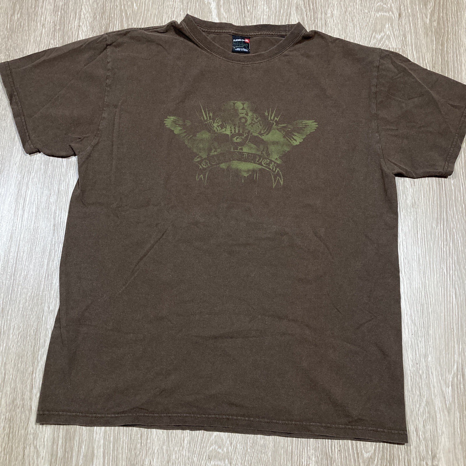 Quiksilver Shirt L 90s 00s Surfing Surf Skating Skater Skate Moth Butterfly Tee gallery