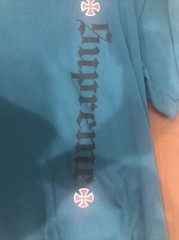 Supreme Independent Tee Slate Blue Size M FW17 100% Authentic SOLD OUT ITEM