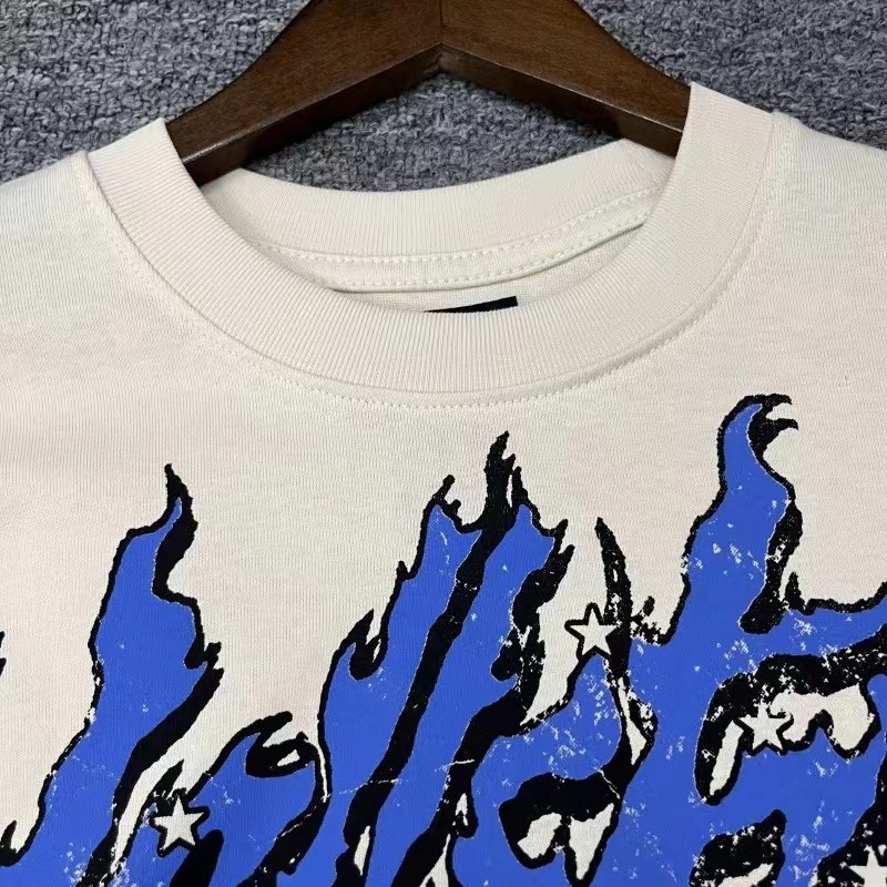 Hellstar printing star Short Sleeve High Street T-shirt Beige gallery